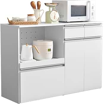 【新品】☆収納庫付き　キッチンカウンター WO☆(アウトレット) 楽天市場】15日限定15％offクーポン キッチンカウンター